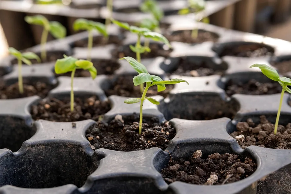Young vegetable seedlings